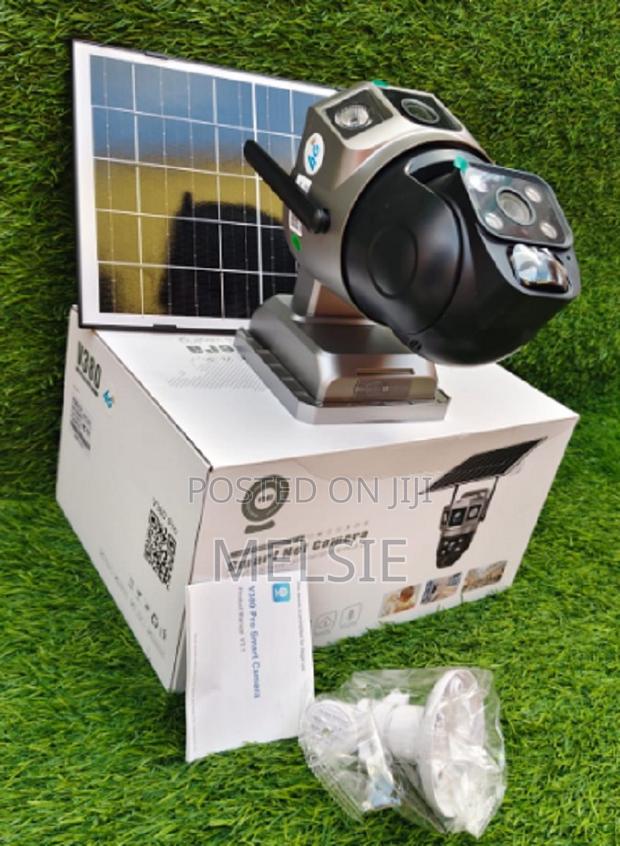 Dual Lens Camera, 4g Lte Auto Tracking No Wifi Solar Outdoor Camera - main view