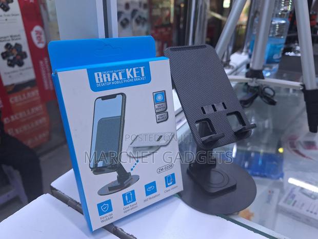 Desktop Plastic Mobile Phone Bracket Holder With 360 Rotation - main view