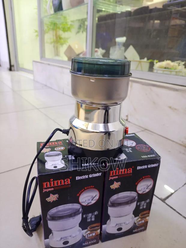 Nima Nm-8300 Electric Grinder With Metal Blade Stainless Steel Bowl