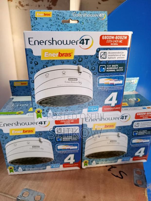 Enerbras Enershower 4t Instant Shower Head for Salty Normal Water