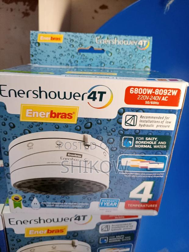 Enerbras Enershower 4t 8092w Instant Hot Water Shower Head
