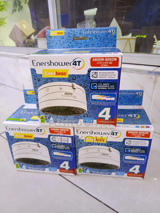 Enerbras Enershower 4t Instant Shower Head With 4 Heating Levels