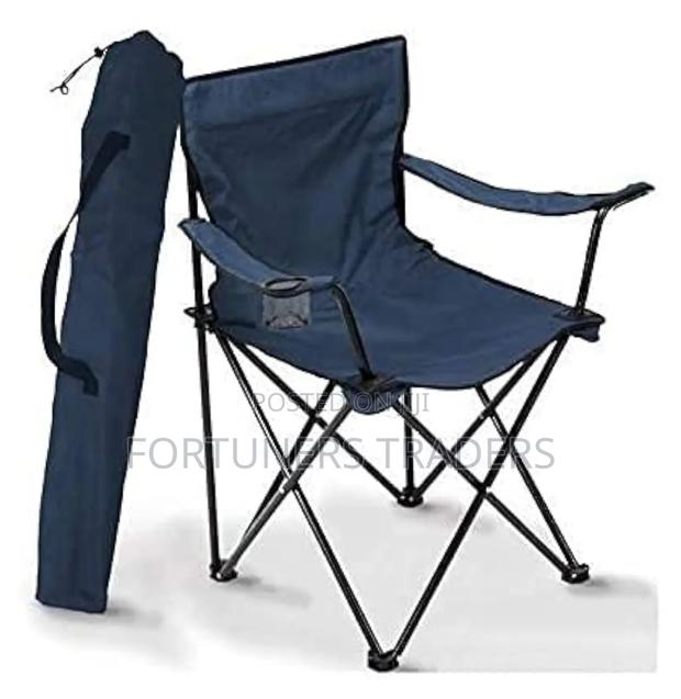 Foldable Camping Chair With Arm Rest and Cup Holder - main view