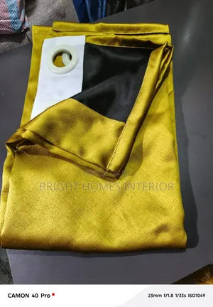 Gold Blackout Curtain Available Doesn't Allow Light