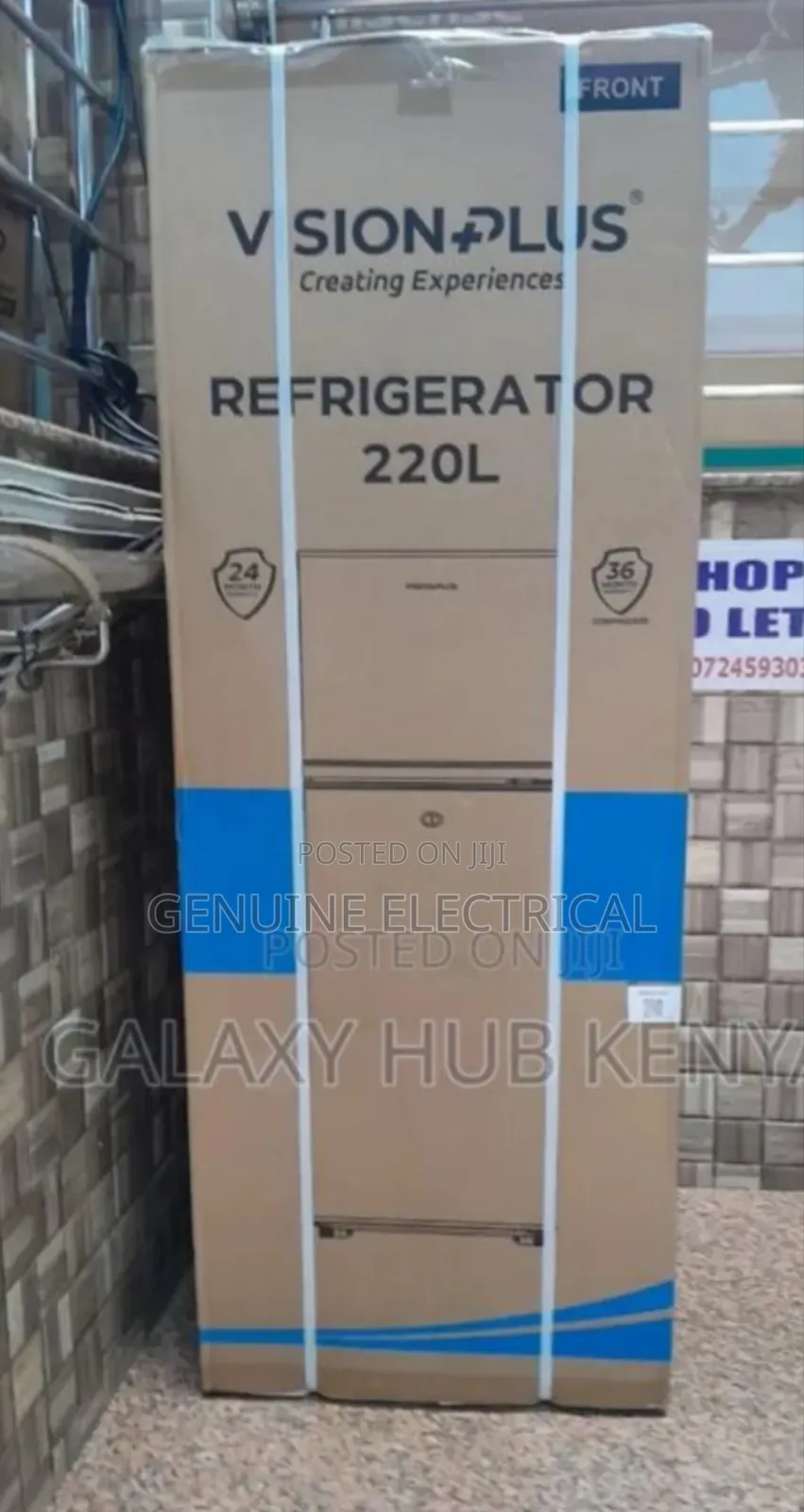 Vision Plus 220litres Fridge