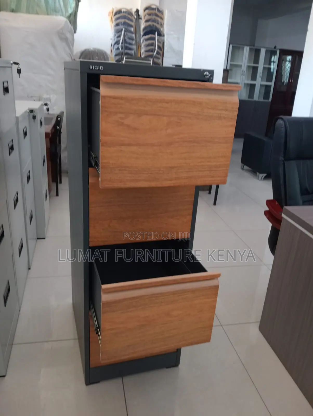 4-Tier File Drawer Unit