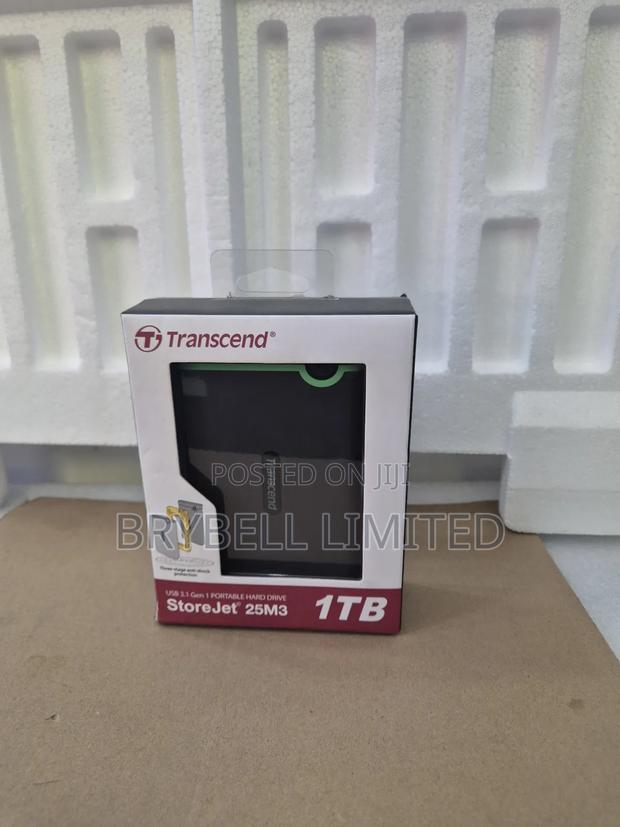 Brand New 1tb Transcend Hard Drive Gray