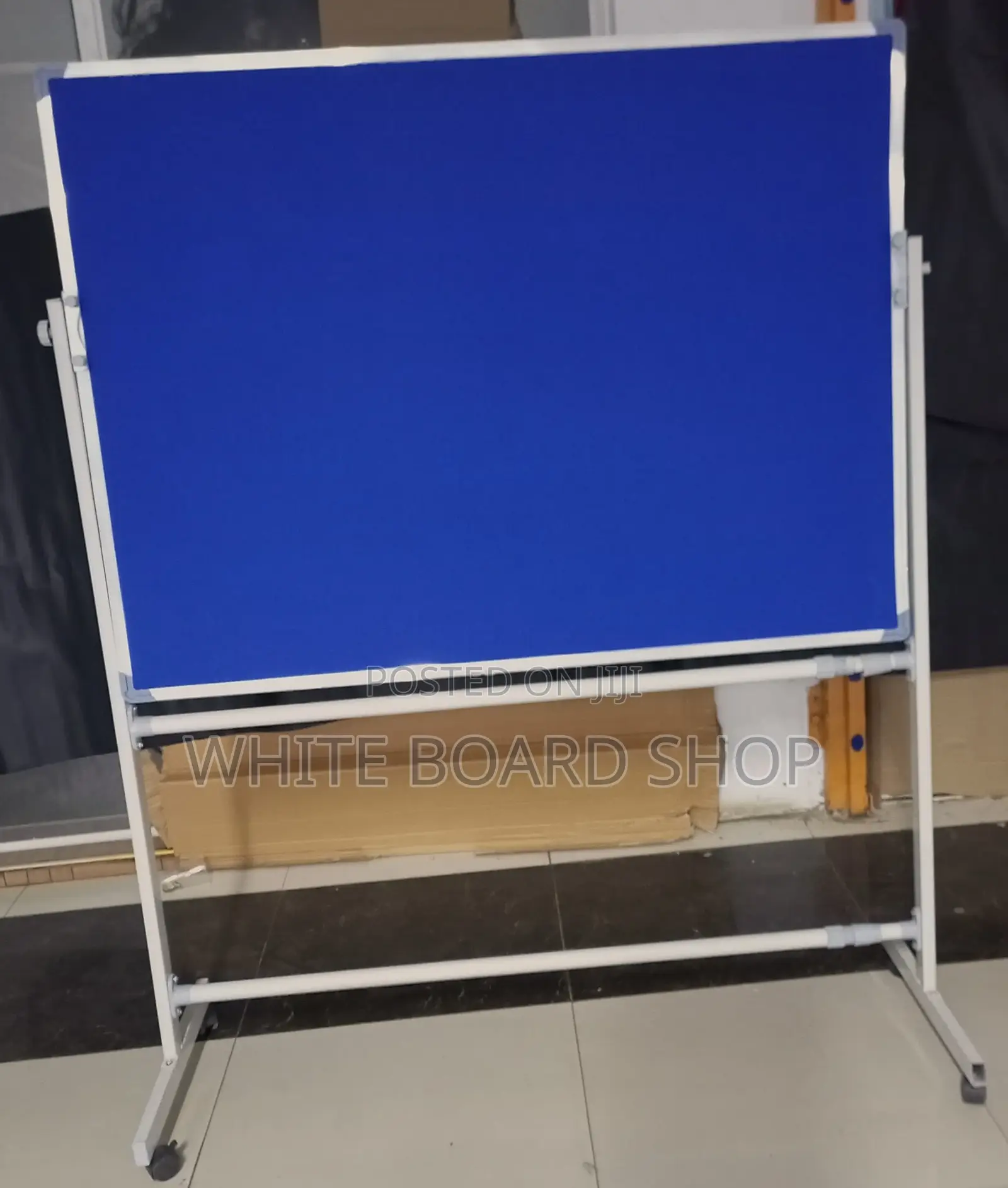 Imported Notice Board With Wheeled Stand 120cm X 90cm (4ft X 3ft)