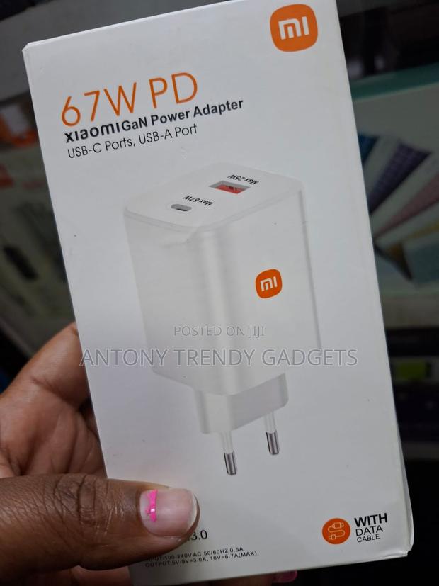 Mi 67w Fast Charger Gan Tech | Usb-c + Usb-a With Cable - main view