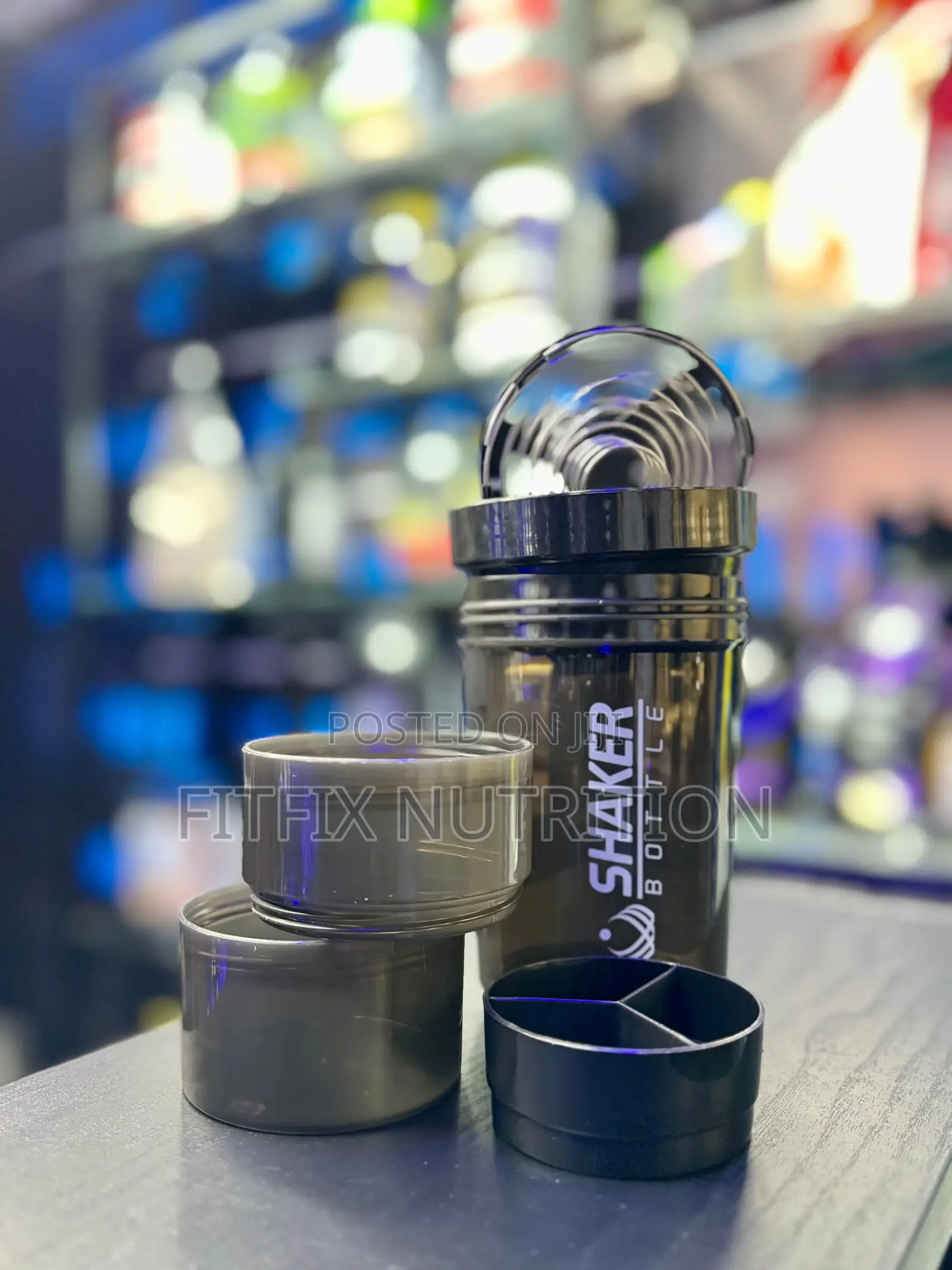 3 in 1 Protein Shaker Bottle