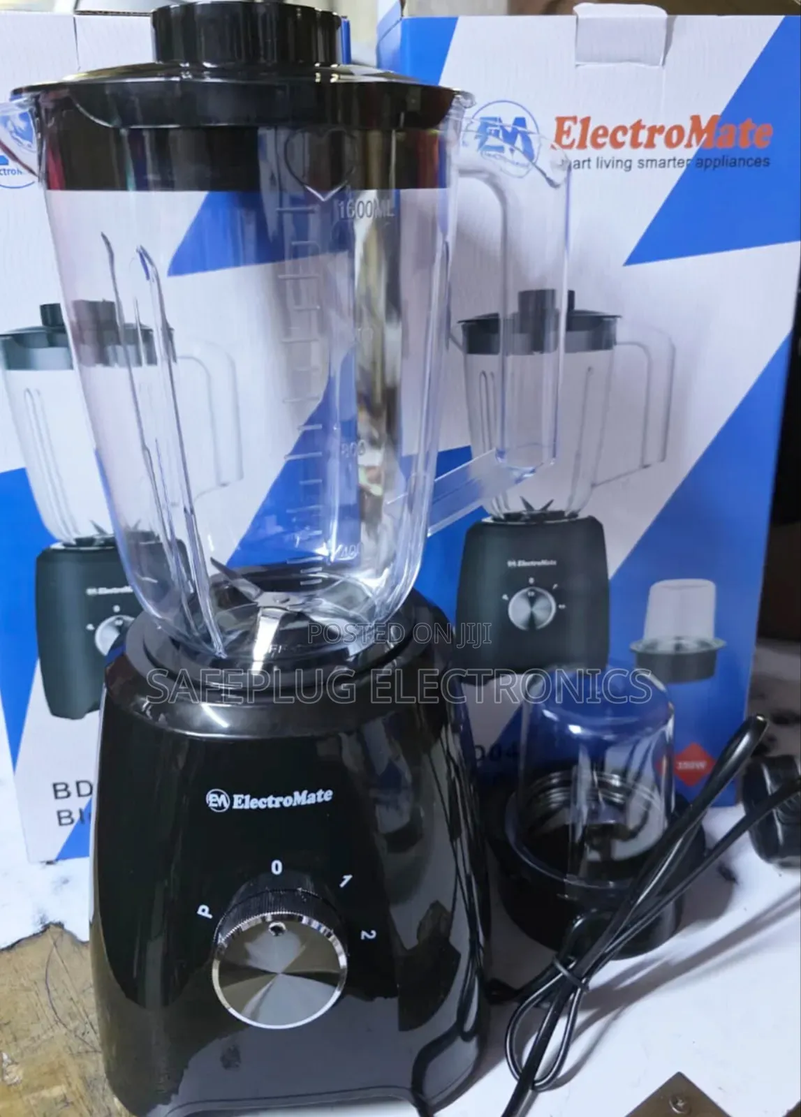 2-in-1 Em Electromate Blender-Grinder - 2 Speed Settings