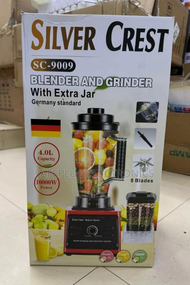 4.0 Litres -2 In1 Silvercrest Heavy Duty Commercial Blender-Grinder
