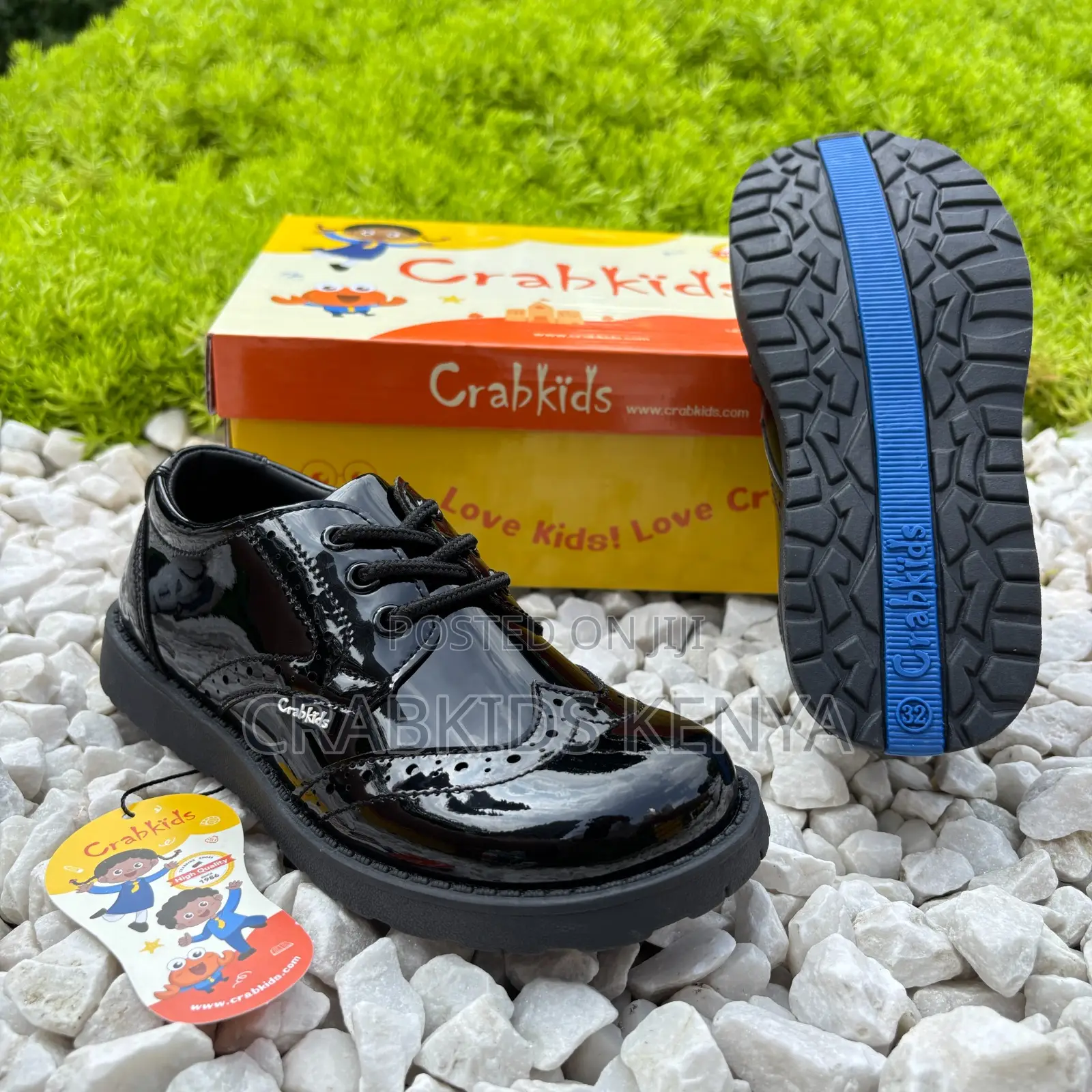 Craekids School Shoes Leather Wope And Go