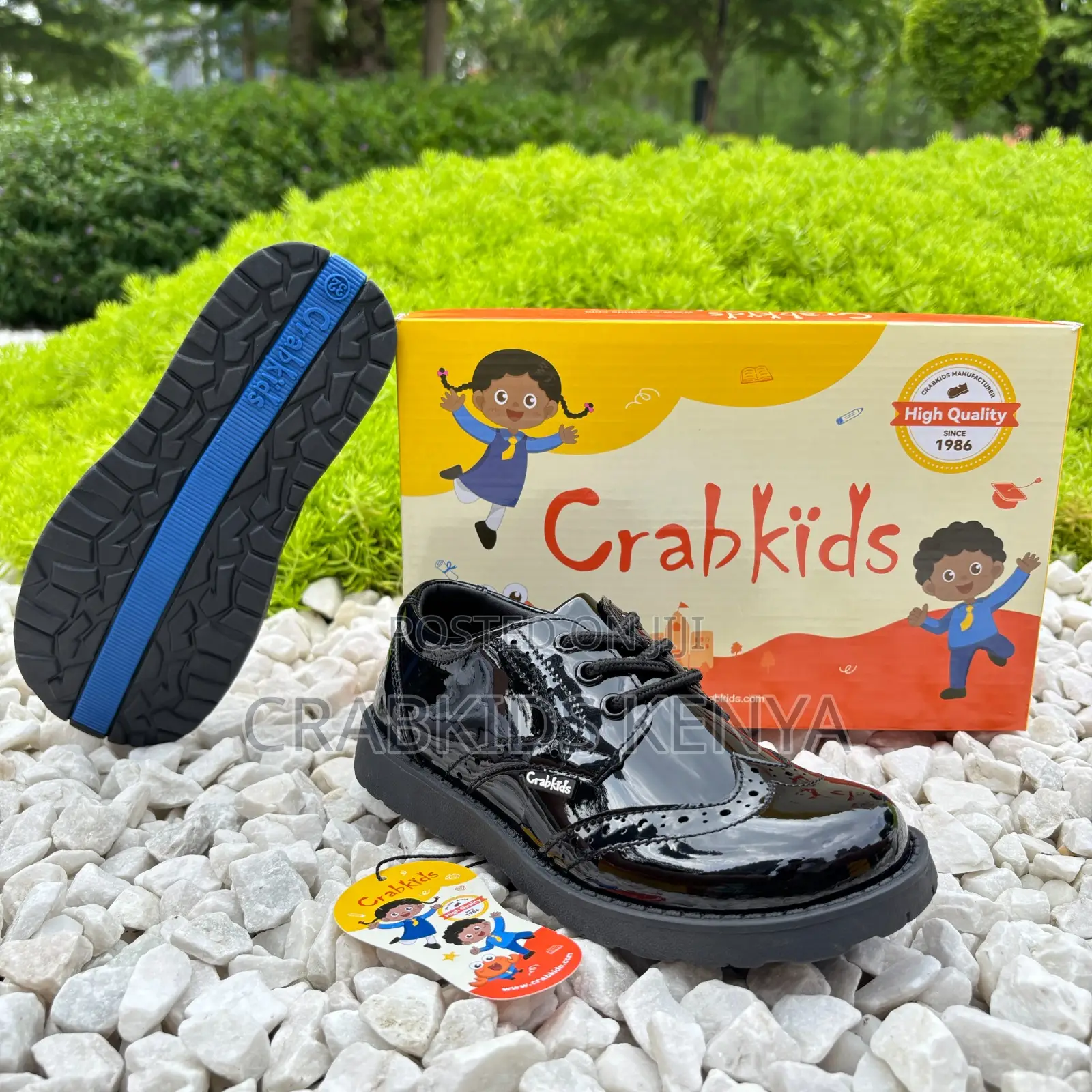 Craekids School Shoes Leather Wope And Go