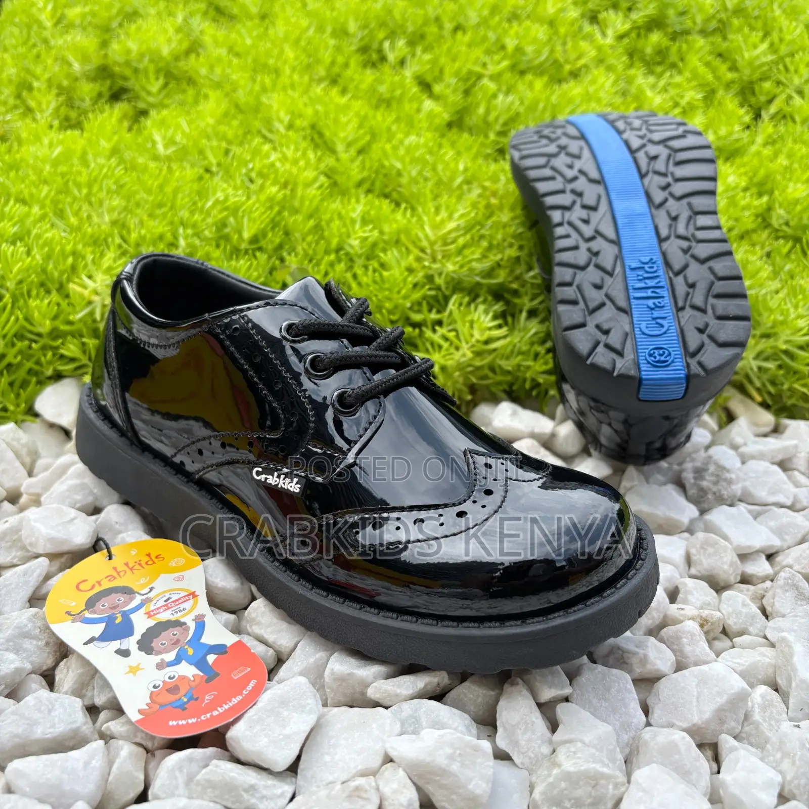 Craekids School Shoes Leather Wope And Go
