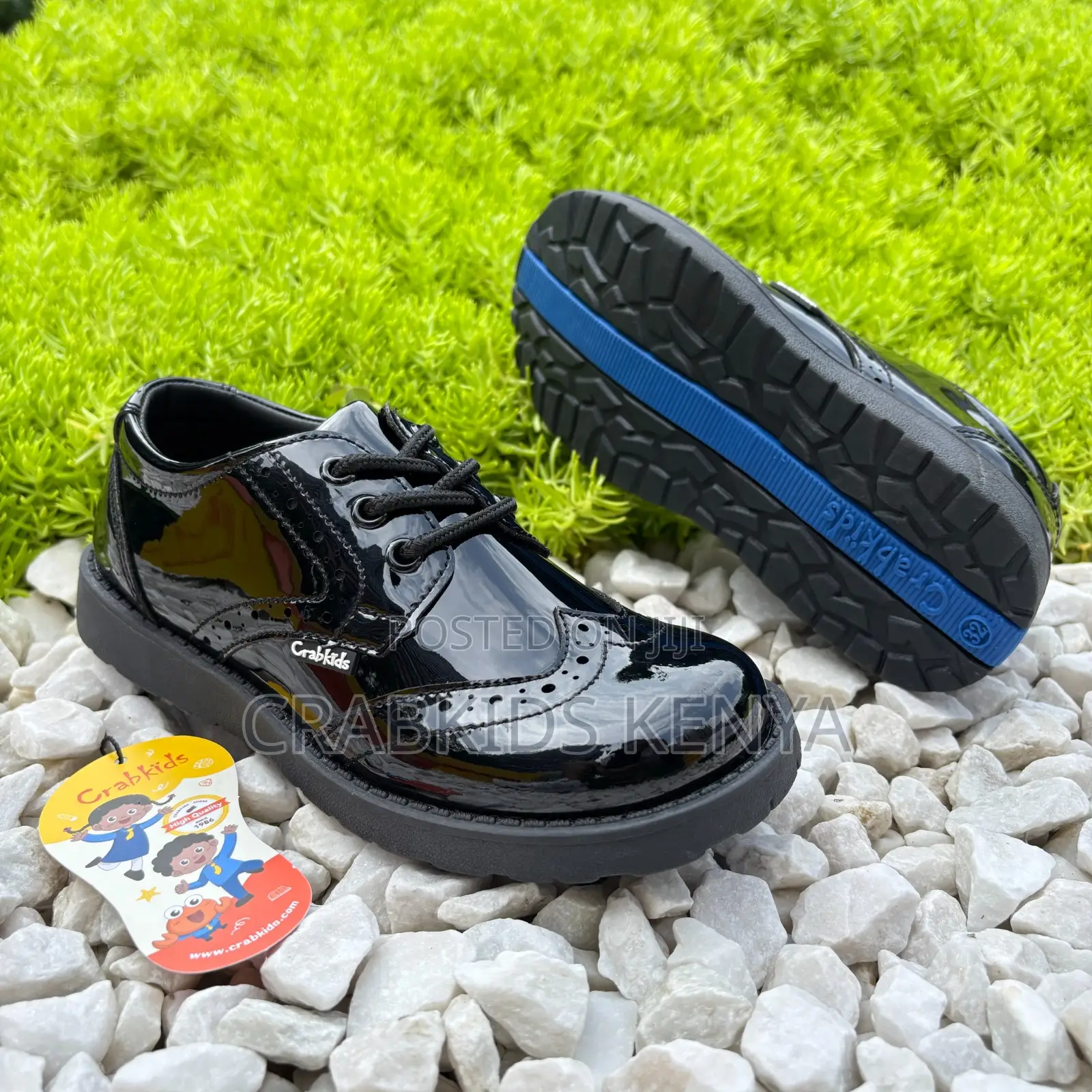 Craekids School Shoes Leather Wope And Go