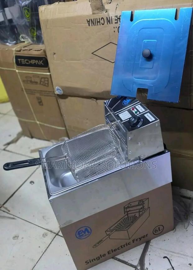 Electromate Single Deep Fryer – Durable Stainless Steel - main view