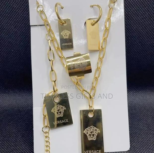 Versace Stainless Steel Jewelry Gift Set