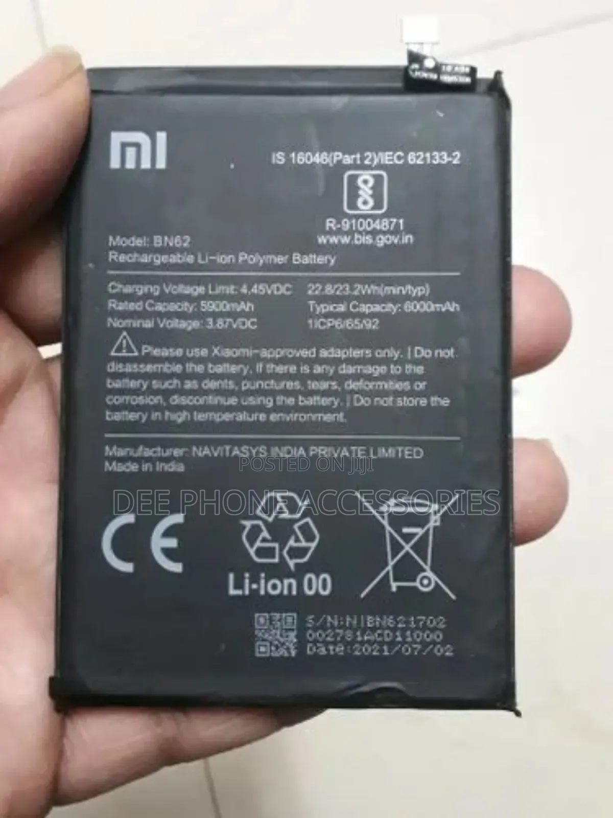 Xiaomi Redmi 9 Phone Replacement Battery
