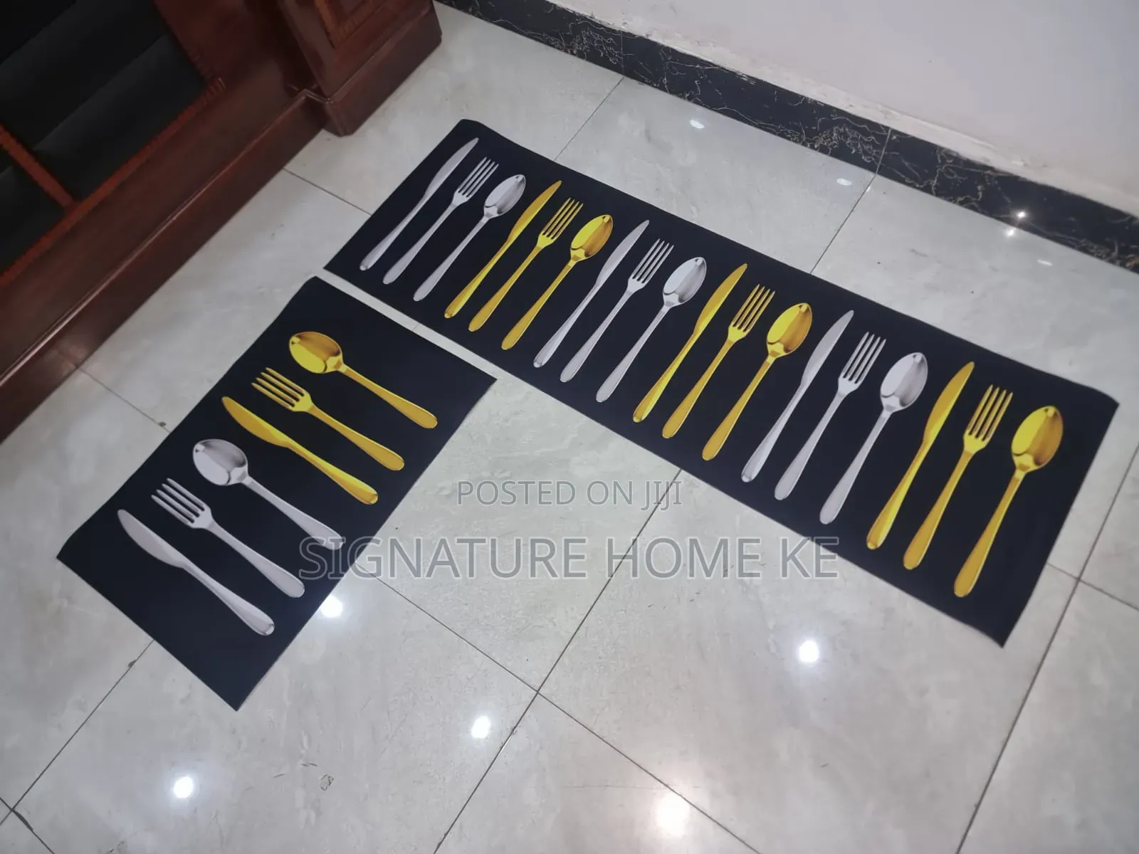 2 in 1 3d Rubber Kitchen Mats