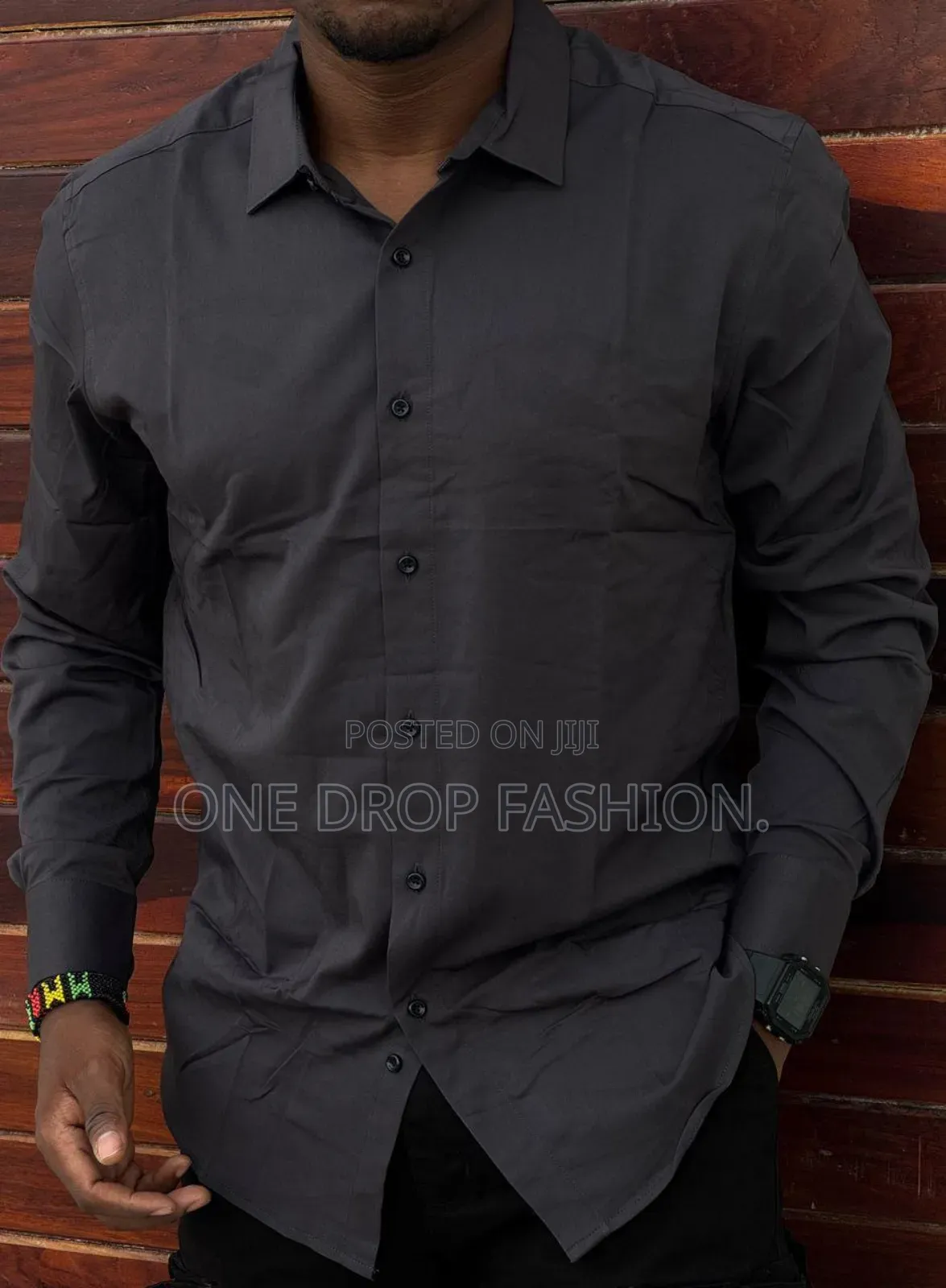 Pockeless Plain Men Formal/Casual Shirts