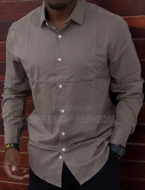 Pockeless Plain Men Formal/Casual Shirts