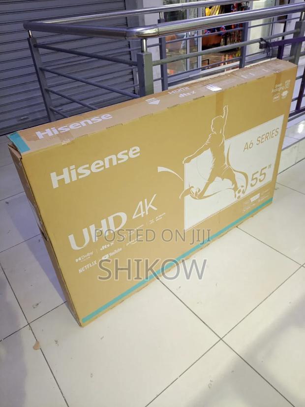 Hisense 55-Inch A6 Uhd Smart Led Tv – Sleek Bezel-Less Design - main view