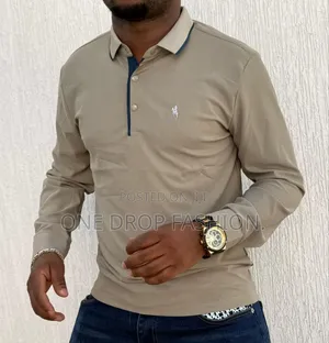 Slim Fit Mens Polo Long Shirts