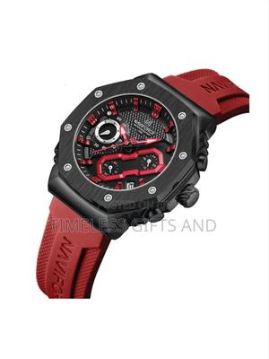 Naviforce 8035l Ladies/Unisex Silicone Chronograph Red Watch