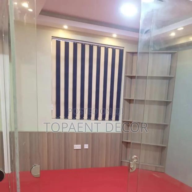 Nevy Blue and White Ratio 1.1 Vertical Window Blinds - main view