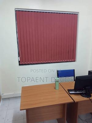 Maroon Dust Free Vertical Office Window Blinds - main view