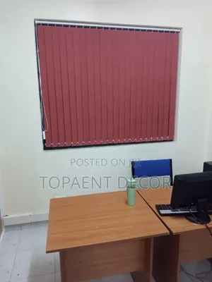 Maroon Dust Free Vertical Office Window Blinds