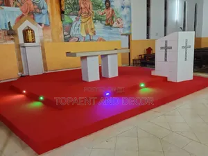 Plush Fitted Church Pulpit Wall to Wall Carpet