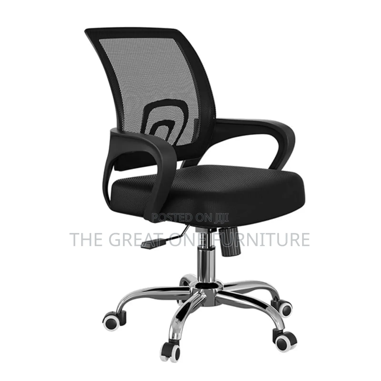 Black Adjustable Mesh Office Chair Hy9k