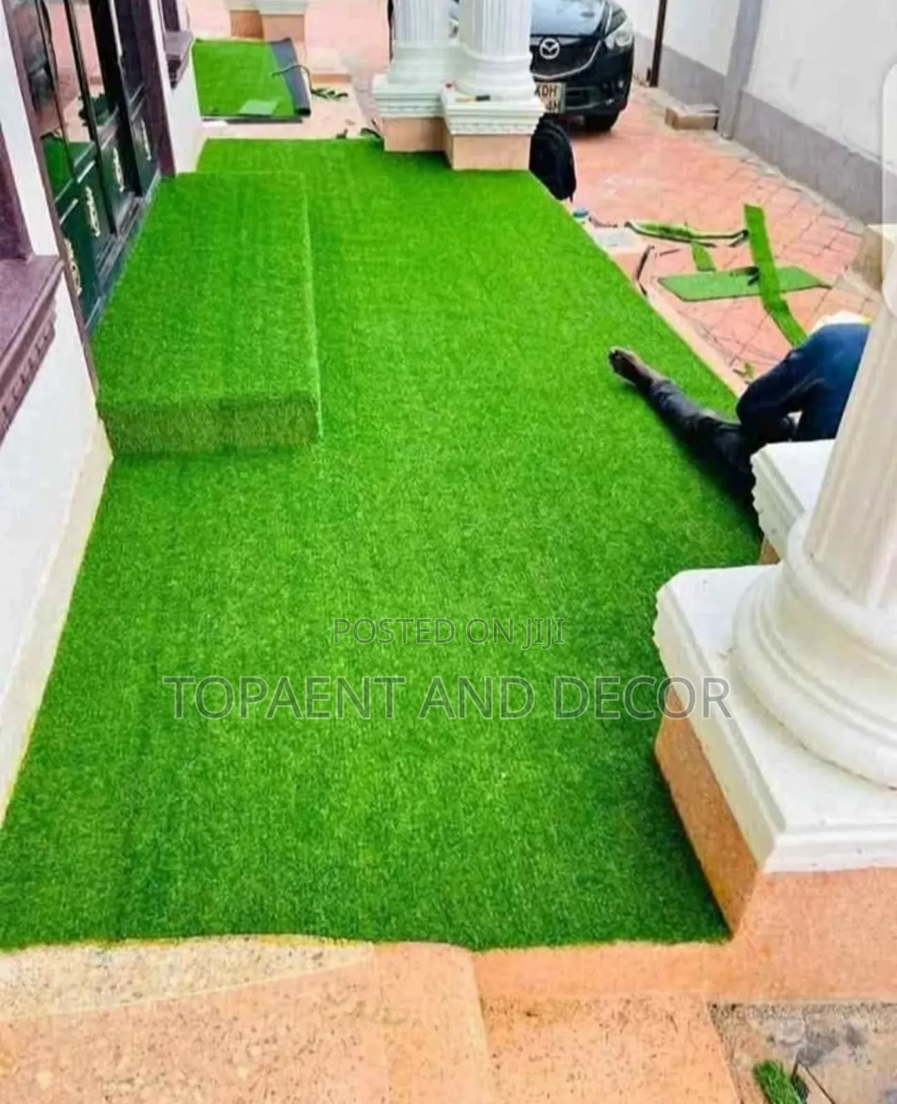 Thick Green 20 Mm Turf Grass for Balcony