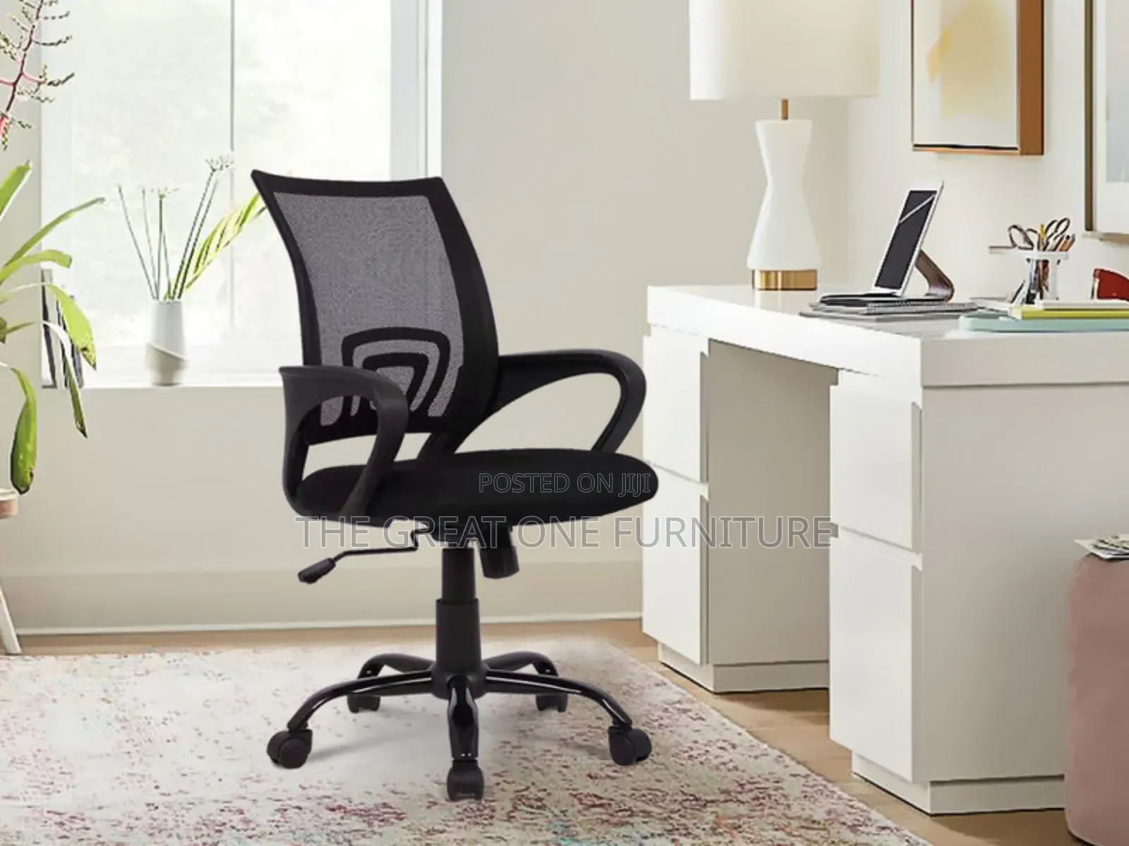 Modern Black Swivel Mesh Office Chair Jg4zs