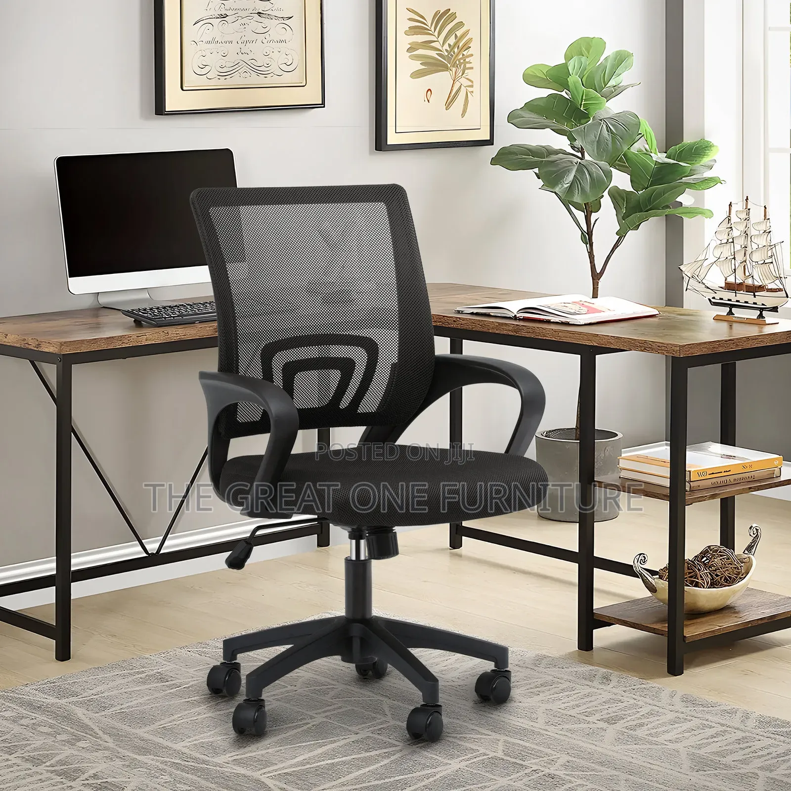 Comfy Swivel Adjustable Mesh Office Chair T9nb