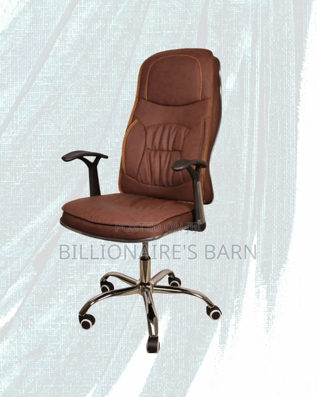 Ergonomic Executive Leather Chair (Space-Saving) — Only a Few Left