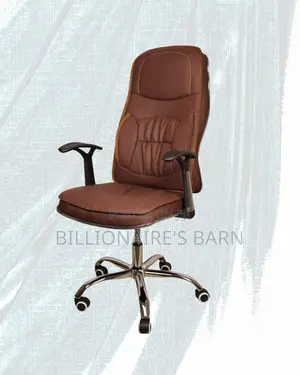 Ergonomic Executive Leather Chair (Space-Saving) — Only a Few Left