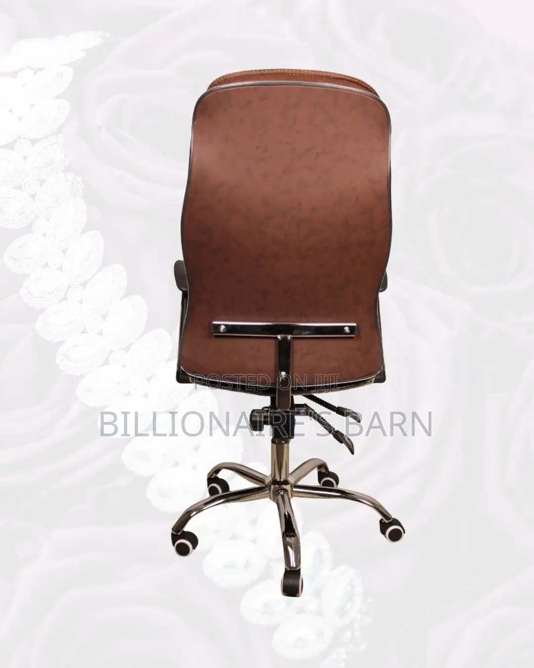 High-Back Ergonomic Executive Leather Chair | Scratch-Resistant Finish