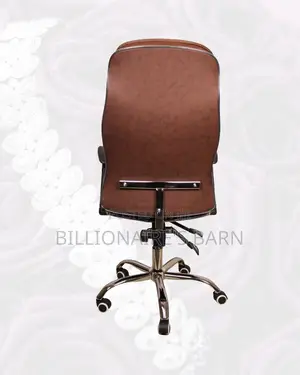 High-Back Ergonomic Executive Leather Chair | Scratch-Resistant Finish