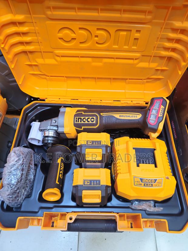 Cordless Ingco Angle Grinder - main view