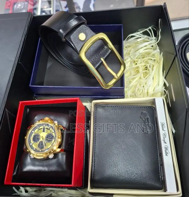 Men Gift Package Naviforce Watch Belt Wallet Gift Set