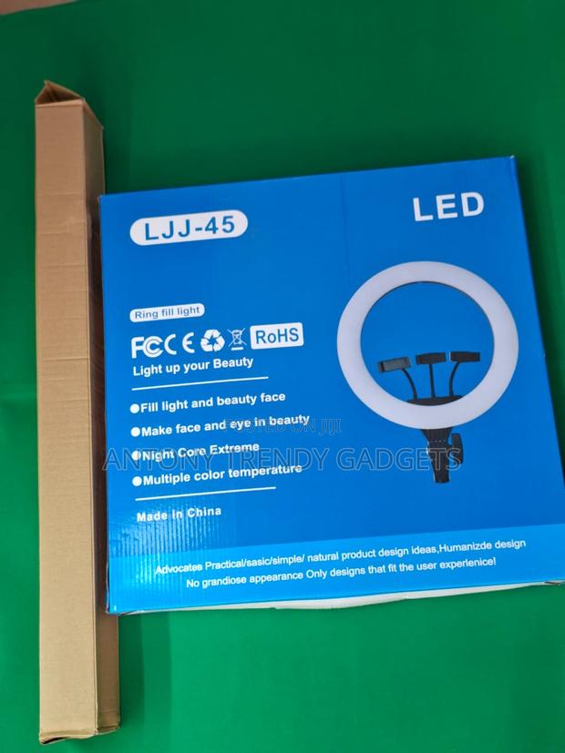 18" Ljj-45 Dimmable Led Ring Light With Stand & Remote Control - thumbnail 3