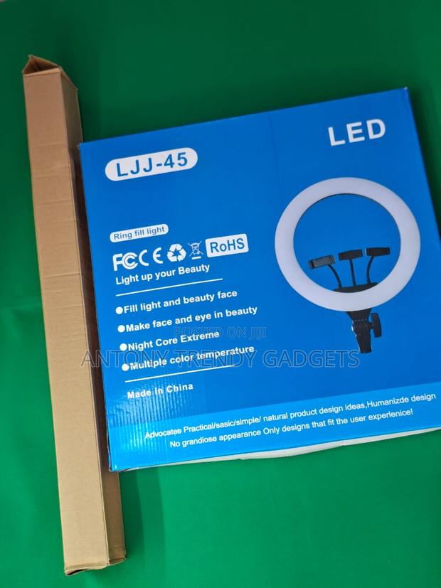 Ljj-45 18-inch Led Studio Ring Light For Beauty & Photography