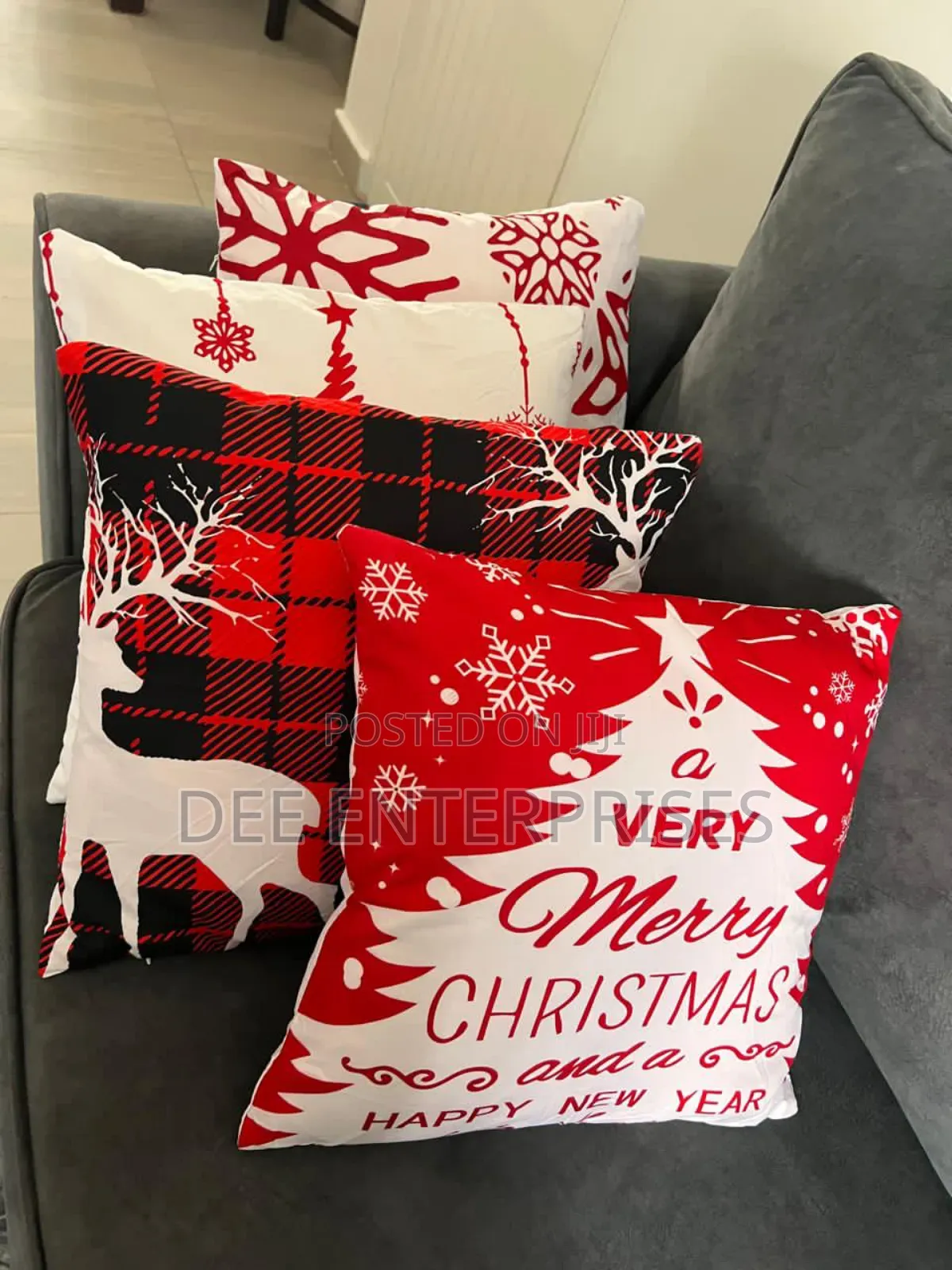 Christmas Throw Pillow Covers Each