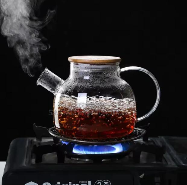 1l Heat Resistant Glass Teapot - main view
