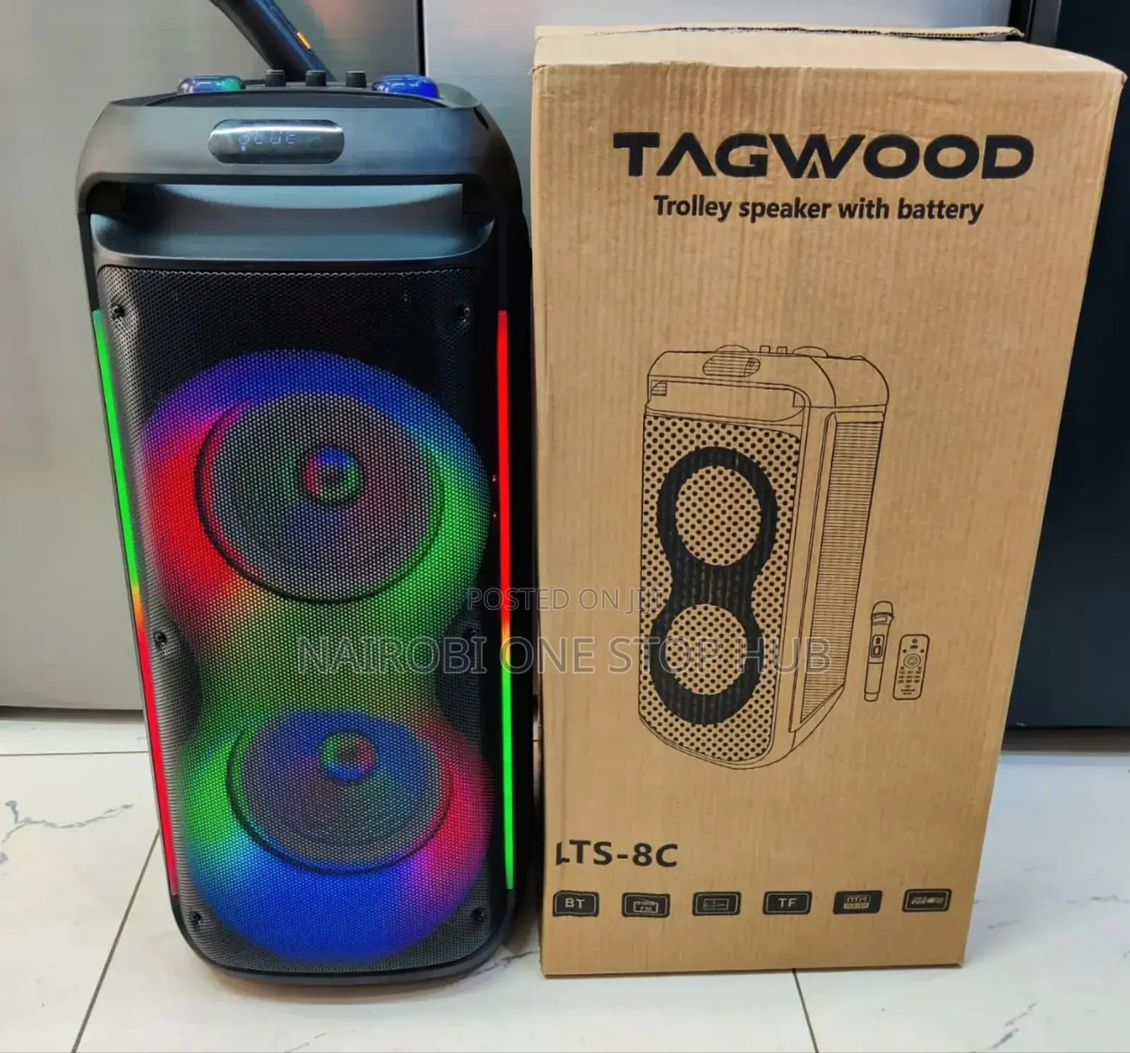 Tagwood Rechargeable Party Box With Microphone