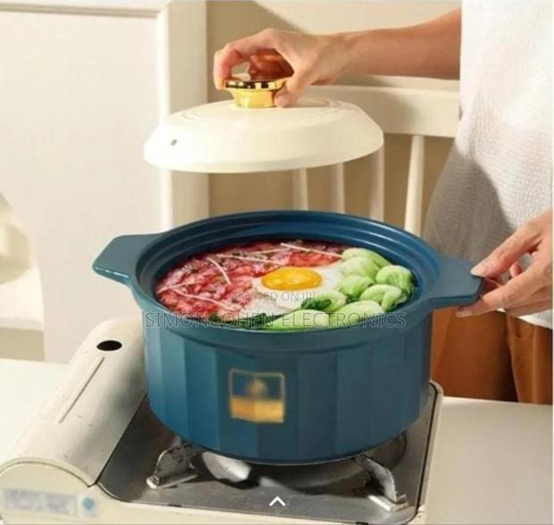 5l Ceramic Cooking Pot With Lid - main view