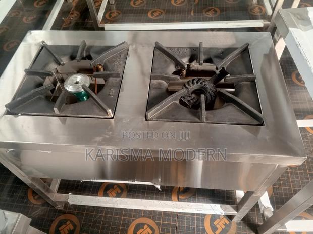 Two Burner Cooker Stainless Steel